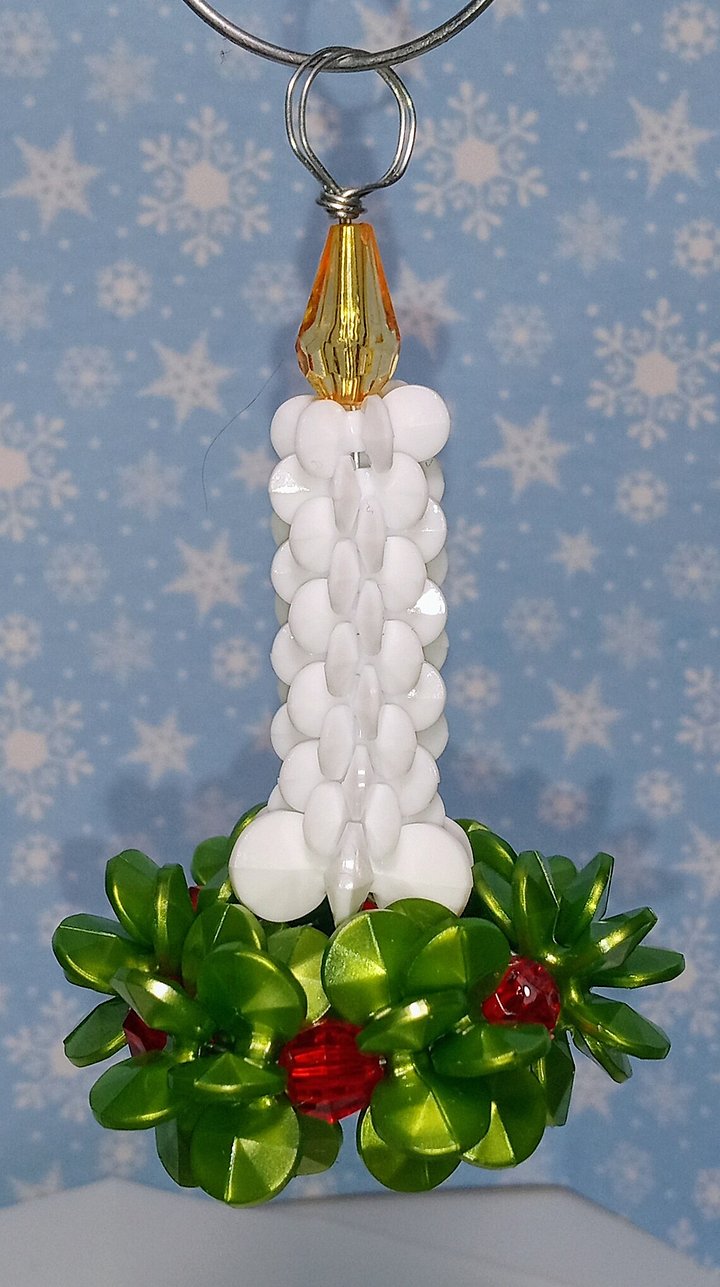 Candle and Wreath Ornament product image (1)
