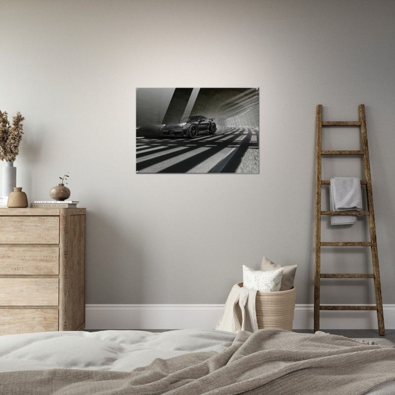 BLACK CAR GLOSSY ACRYLIC PRINT product image (2)