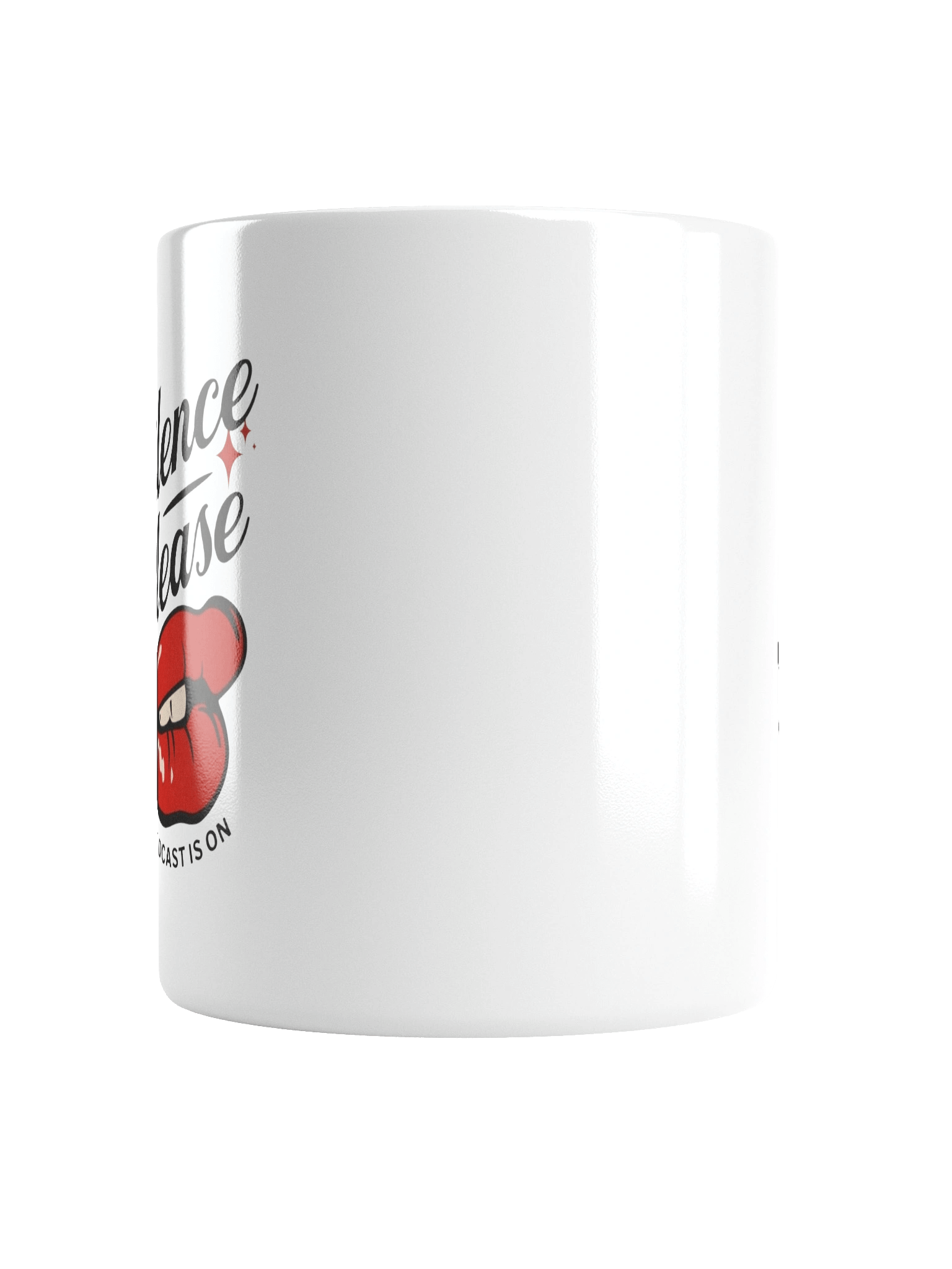 Silence Please Red Lips Mug product image (17)