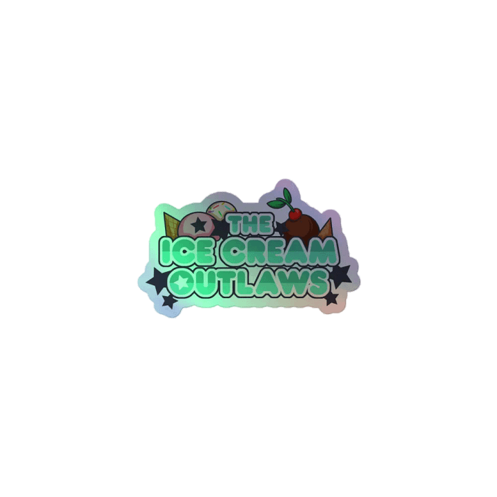 Ice Cream Outlaws Logo Holo Sticker product image (1)