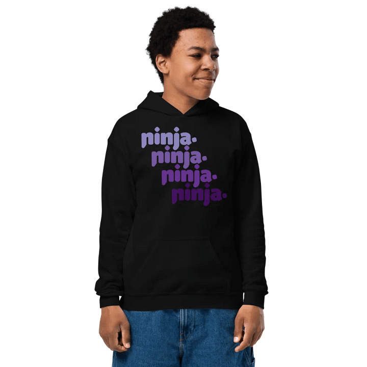 Purple Quad Ninja Kids Hoodie product image (2)