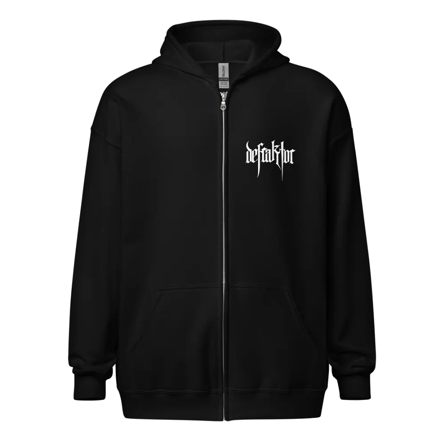 Defraktor Logo & Winged Ankh Zip Hoodie product image (7)