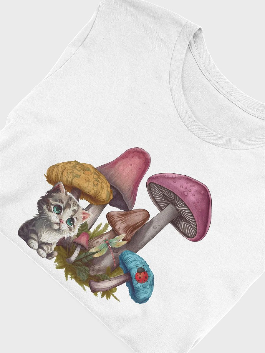 Cute Kitten and Wild Mushrooms product image (5)