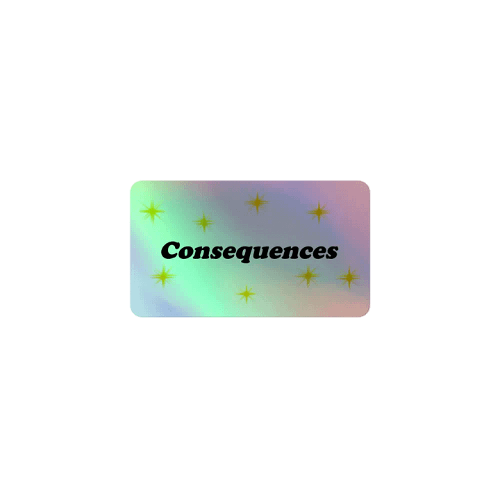 Consequences sticker product image (1)