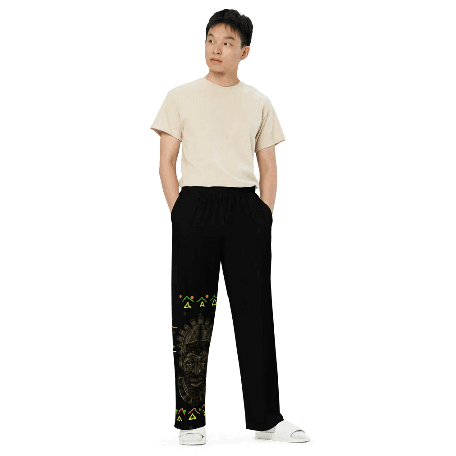 Afrocentric Visions All-Over Print Pants product image (6)