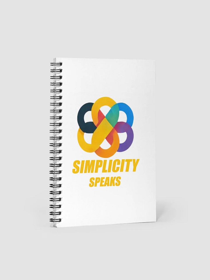 Simplicity Speaks Spiral Notebook product image (1)