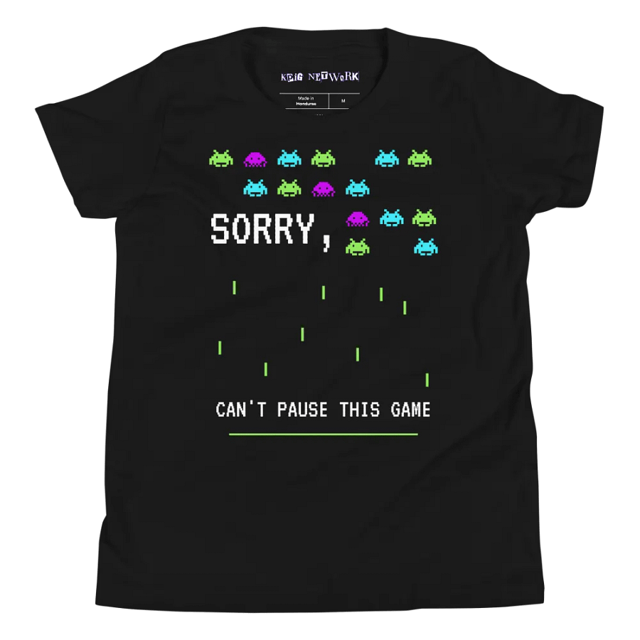 Sorry I'm Gaming Youth T-Shirt product image (4)