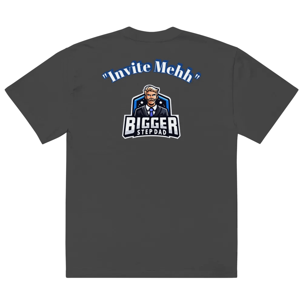 "Invite Mehh" Oversized Faded T-Shirt product image (2)