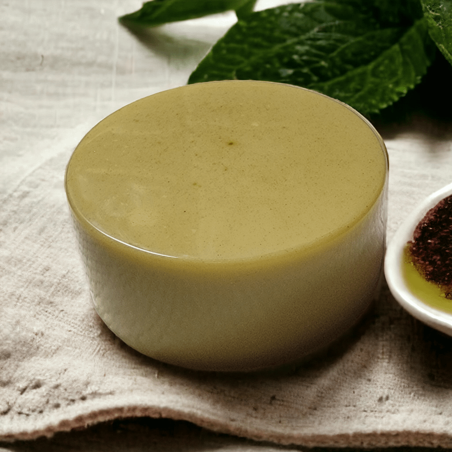Matcha & Bergamot Round Soap (2.2oz) product image (1)