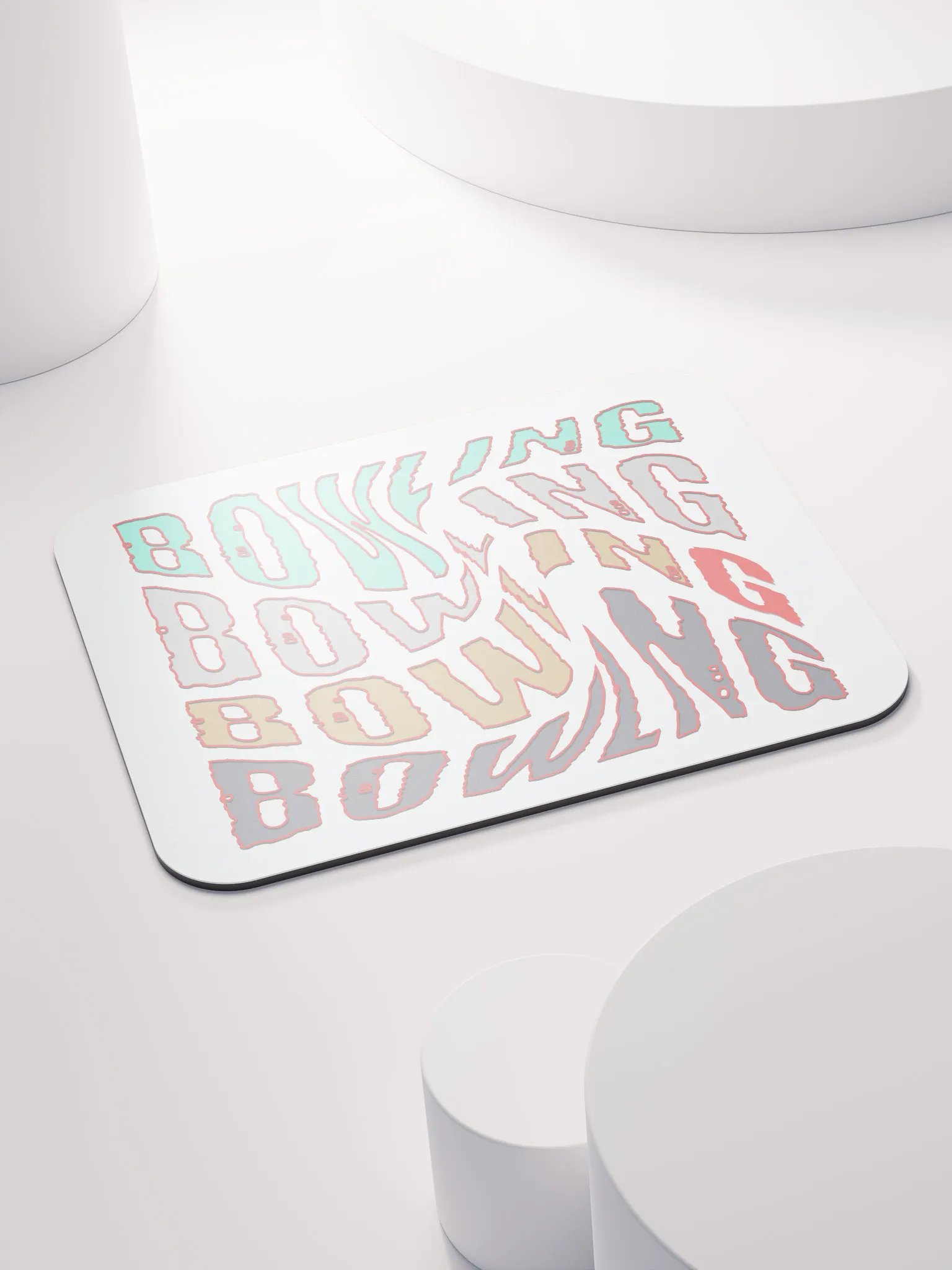 Mess Swirl Bowling Wavey Blast Mouse Pad product image (4)