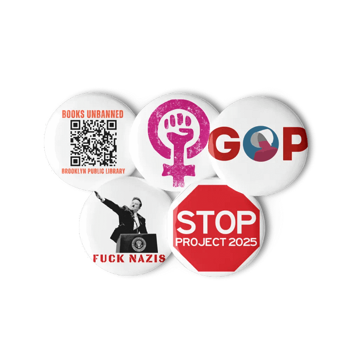Assorted Ressistance Pin Button Set product image (3)