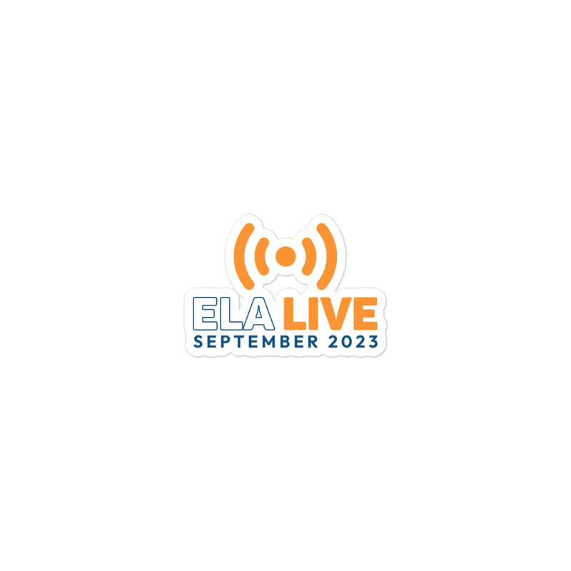 ELA Live September 2023 Sticker