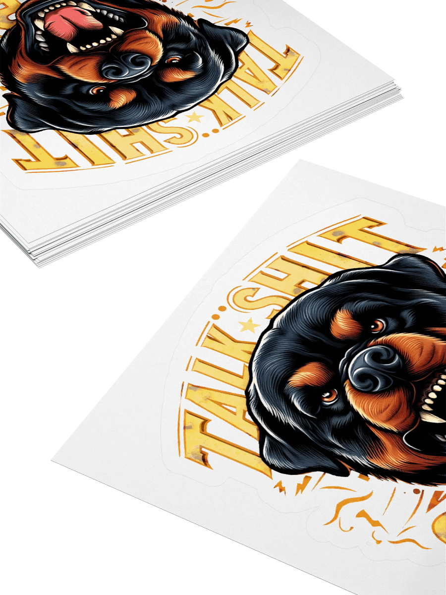 Talk Sh#t Get Bit Rottweiler K9 Sticker product image (4)