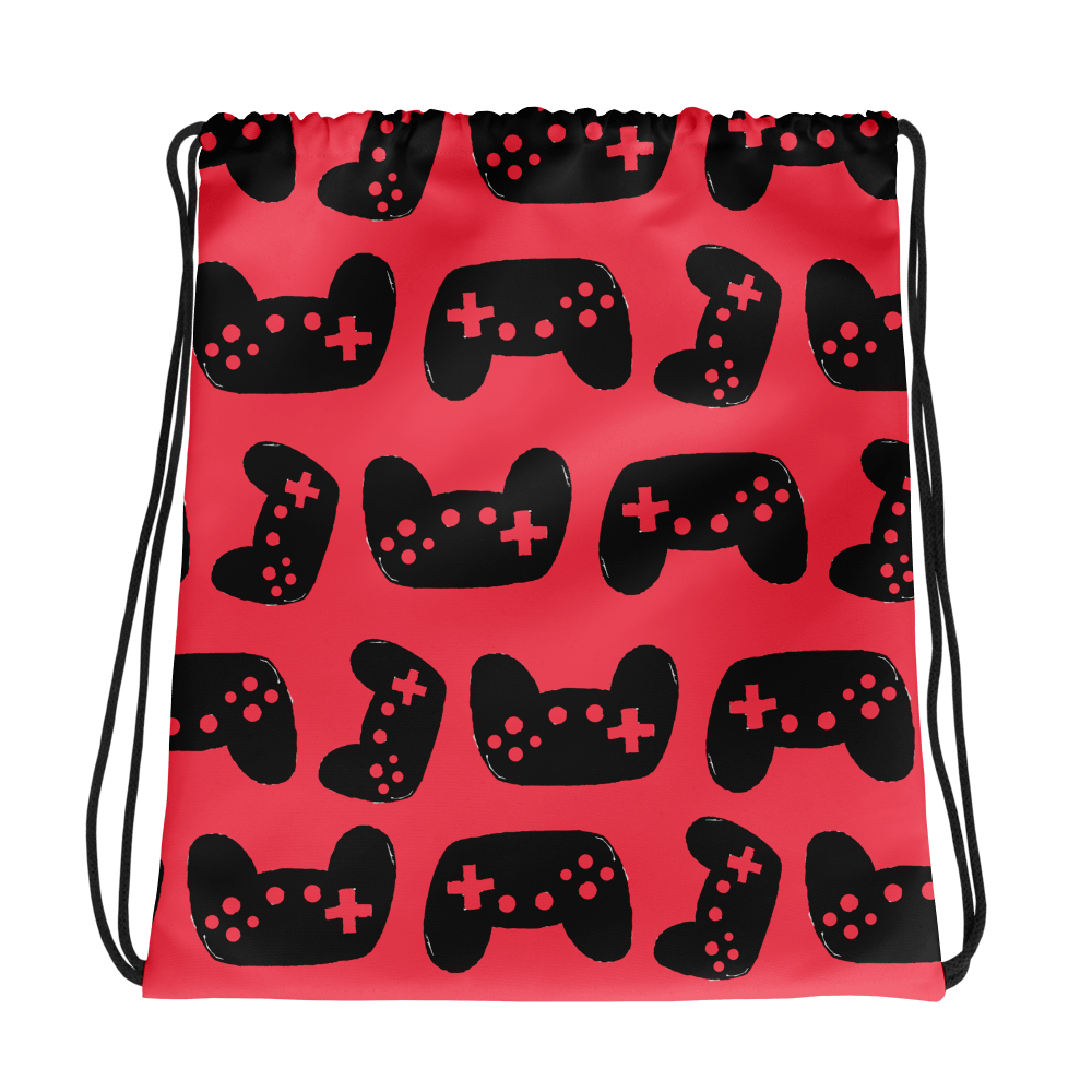 Video Games Drawstring Bag (Red and Black) product image (1)