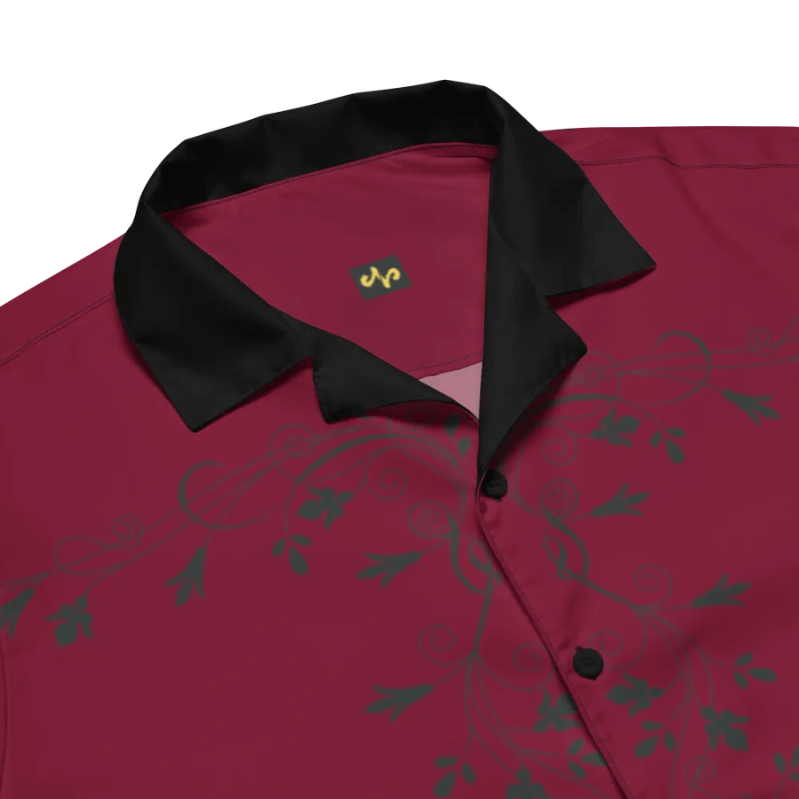 Hawaiian Shirt v1 - Burgundy product image (6)