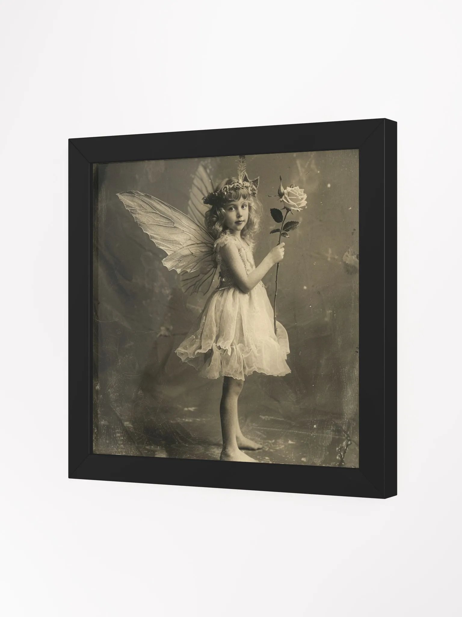 Young Winged Angel Girl Child Vintage Photography Wall Art product image (12)