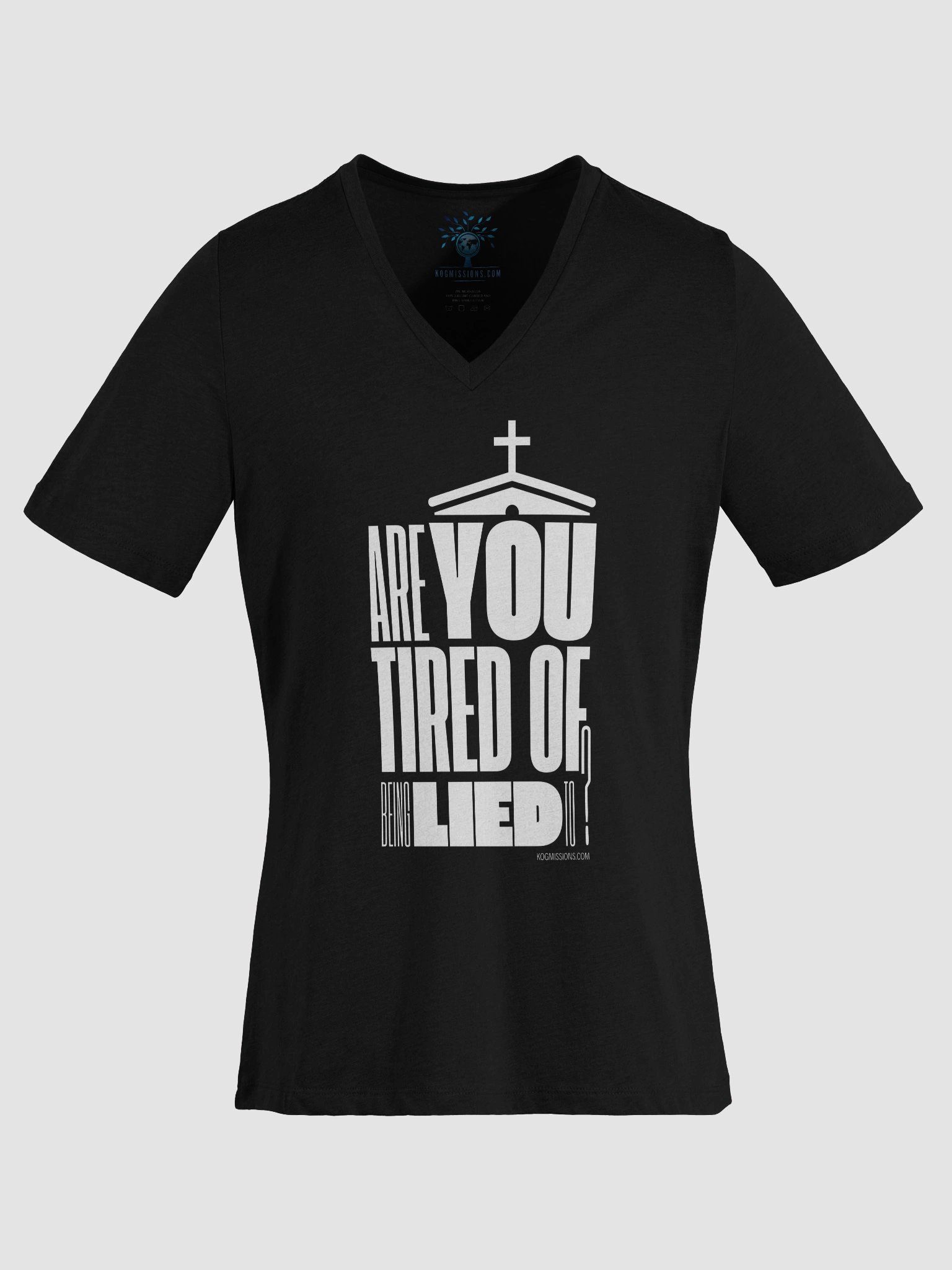 Church Lies Women's Lightweight Relaxed Fit V-Neck Tee product image (6)