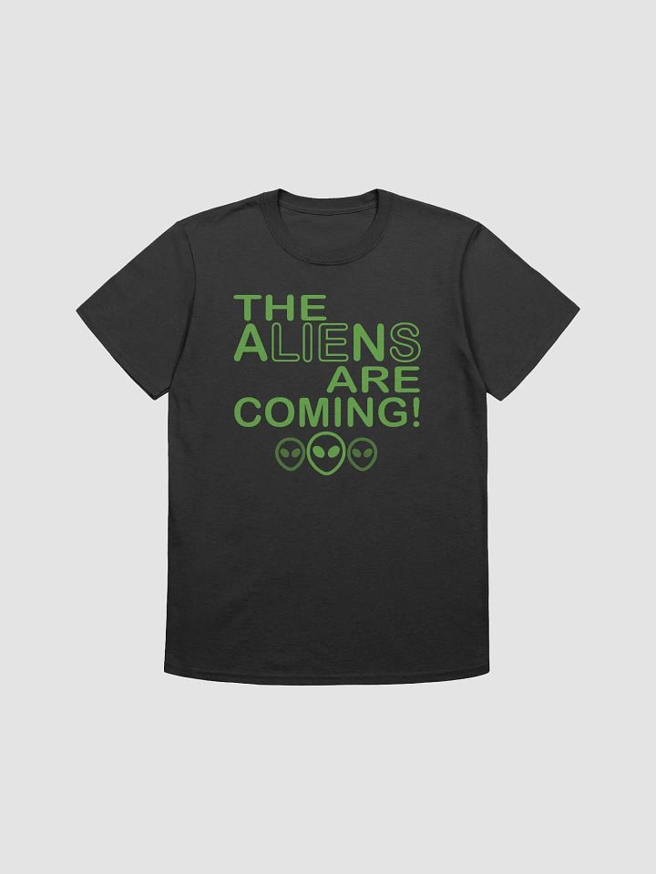 The Aliens Are Coming! - Green - Gildan Unisex Softstyle T-Shirt product image (2)