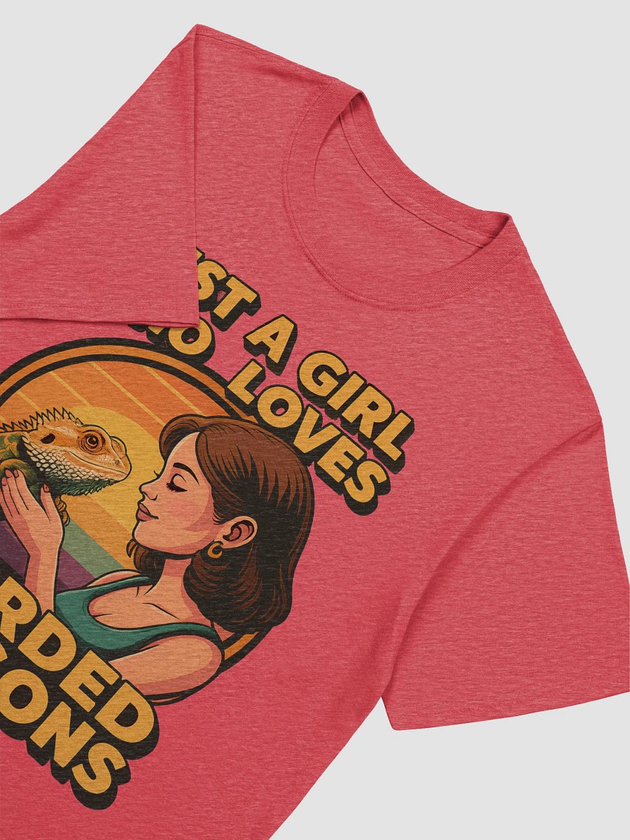 Just a Girl Who Loves Bearded Dragons Tee – Retro Sunset Lizard Lover Shirt product image (21)