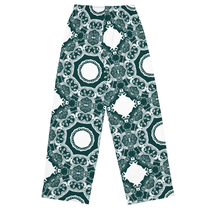 Green printed pants product image (2)