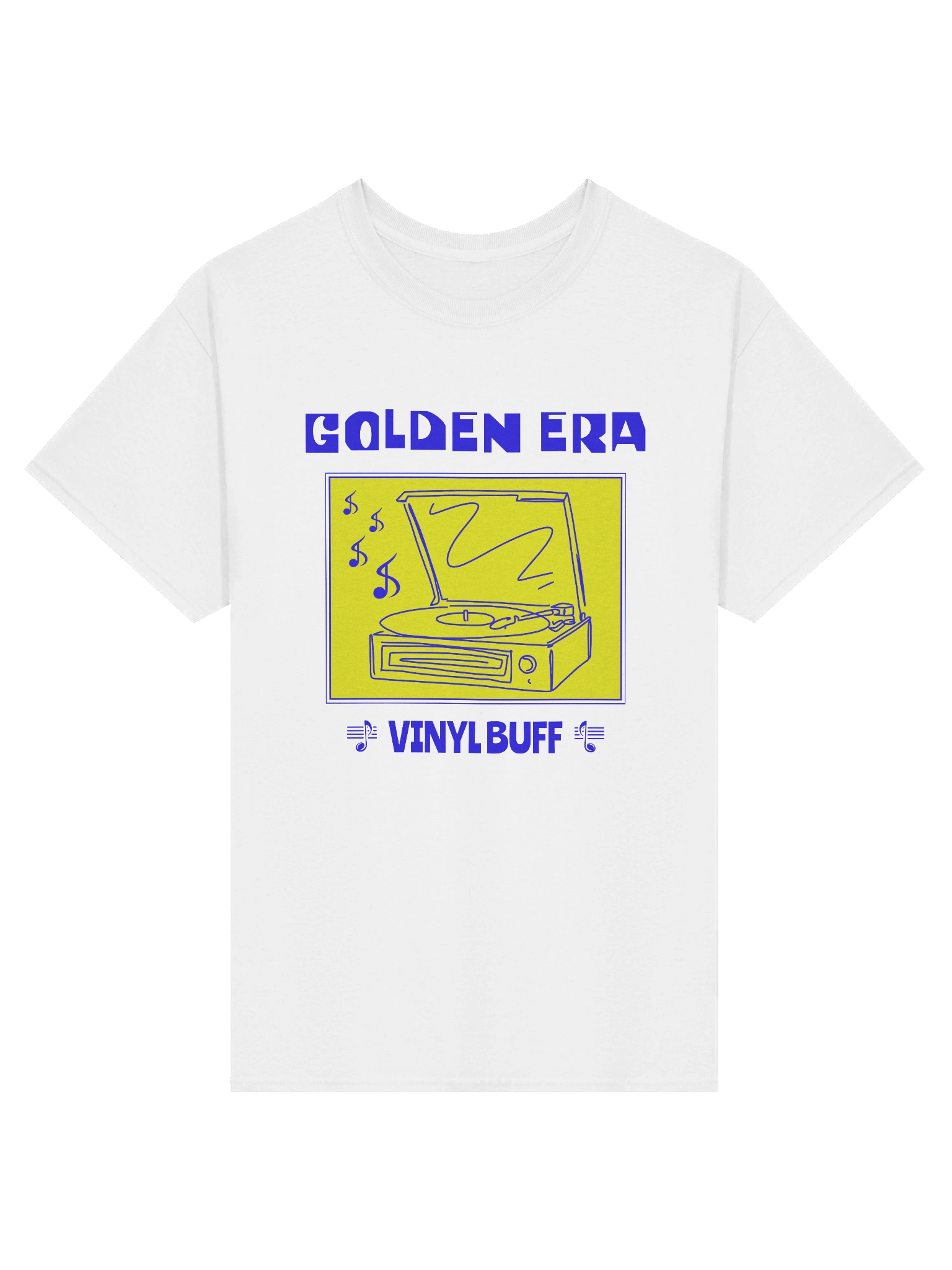 Golden Era Vinyl Buff – Vintage White Tee product image (1)