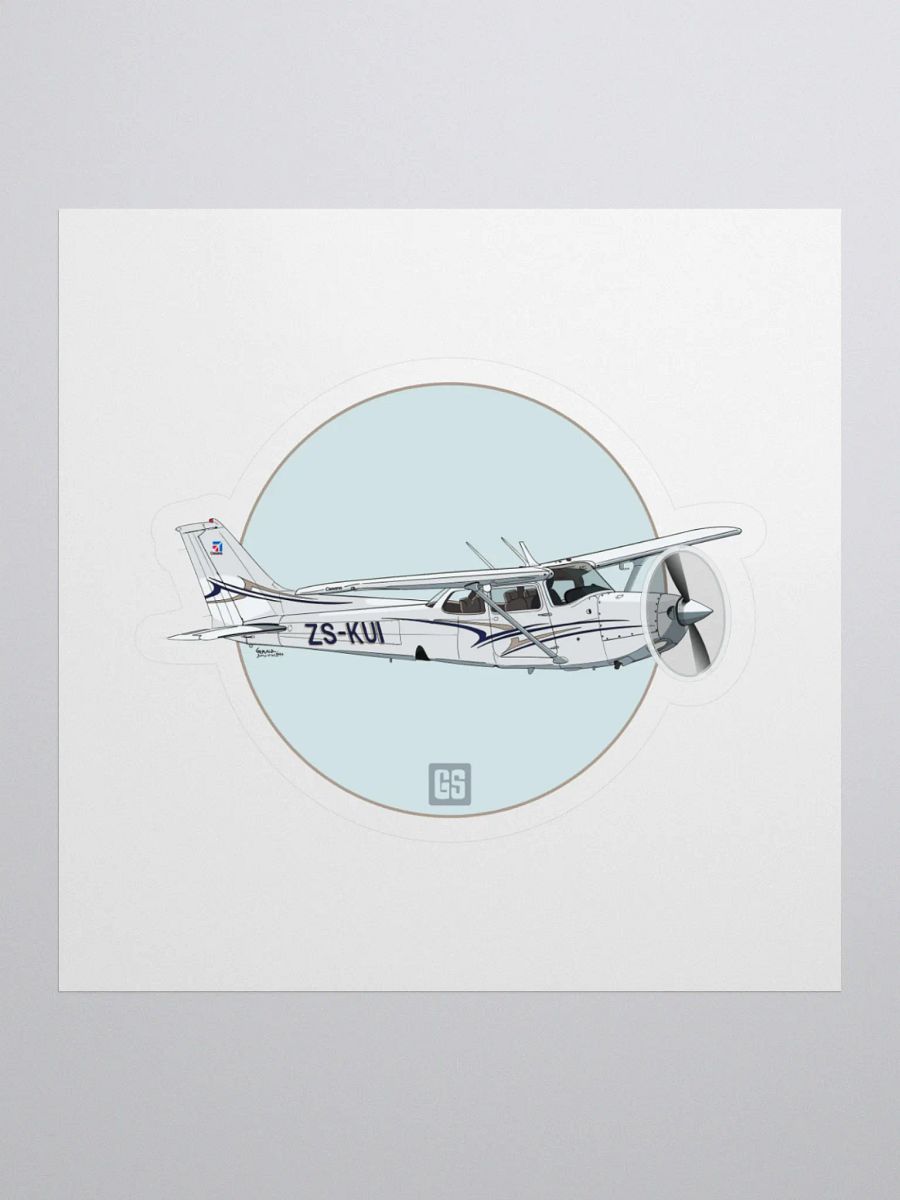 Cessna 172 RG Kiss Cut Sticker Aviation Art product image (1)
