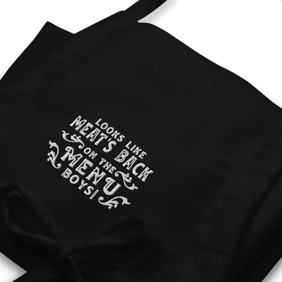 Looks like meat's back on the menu boys! Apron (US and CA only) product image (6)