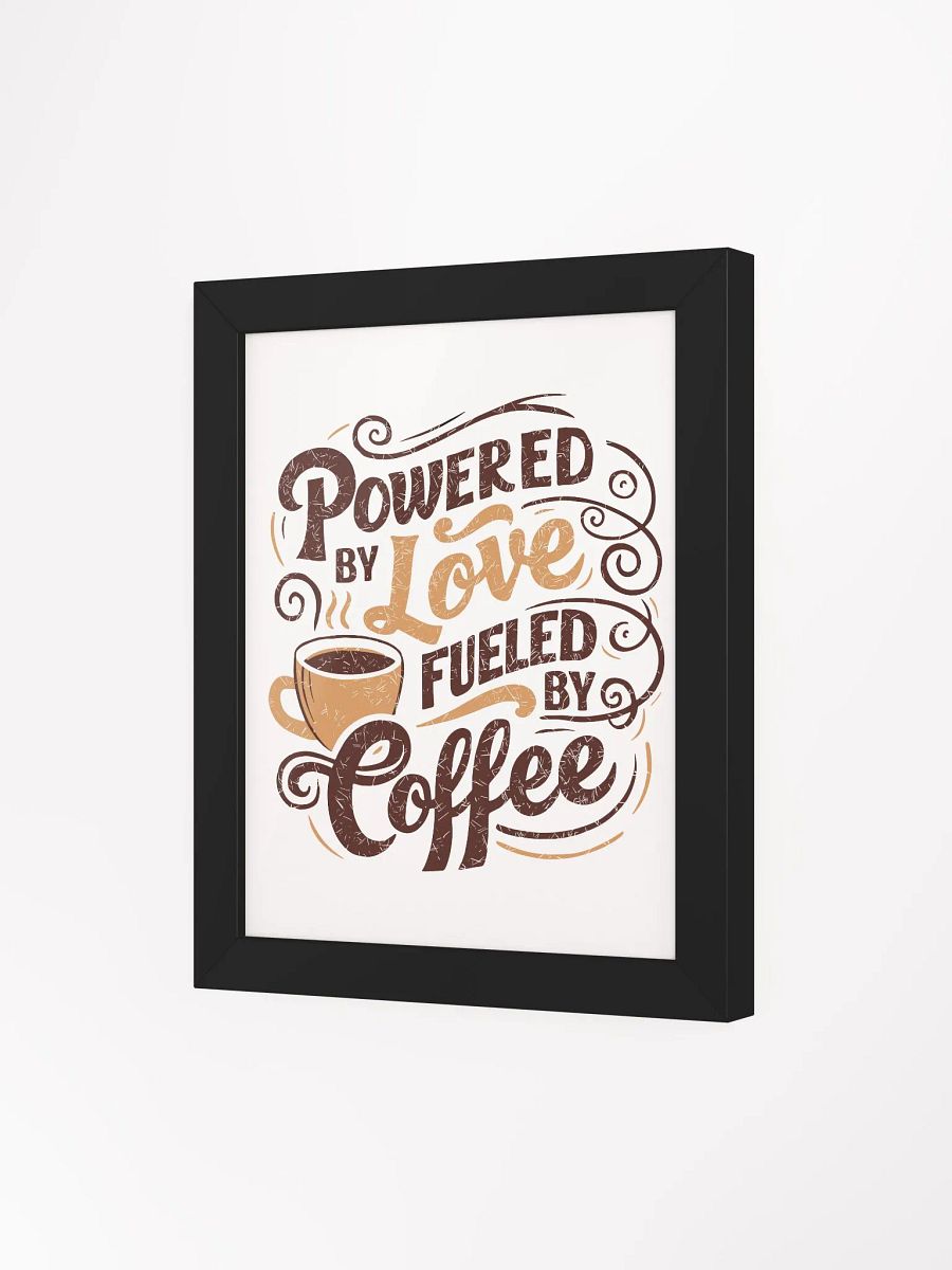 Love & Coffee Art Print in Ayous Wood Frame product image (27)