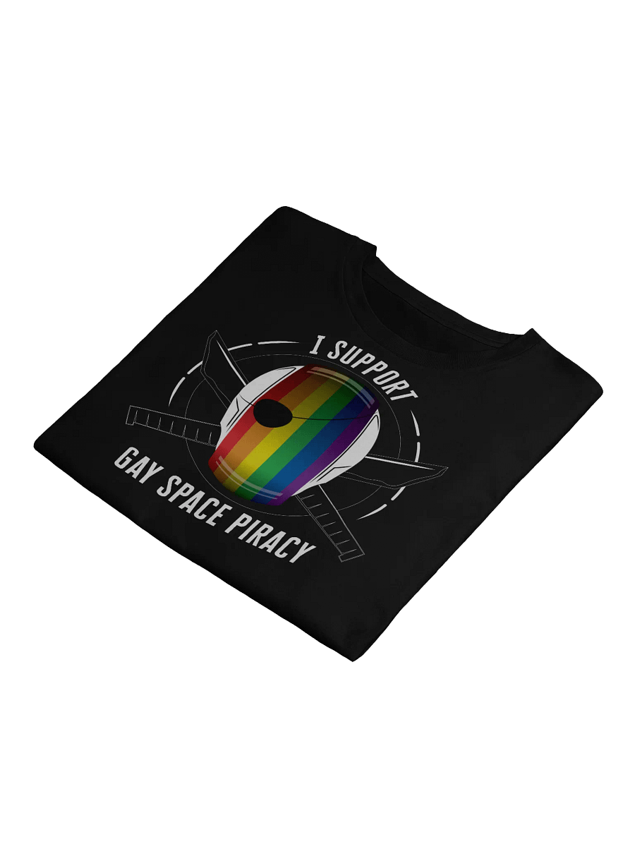 I Support Gay Space Piracy Crop Top (Black) product image (4)