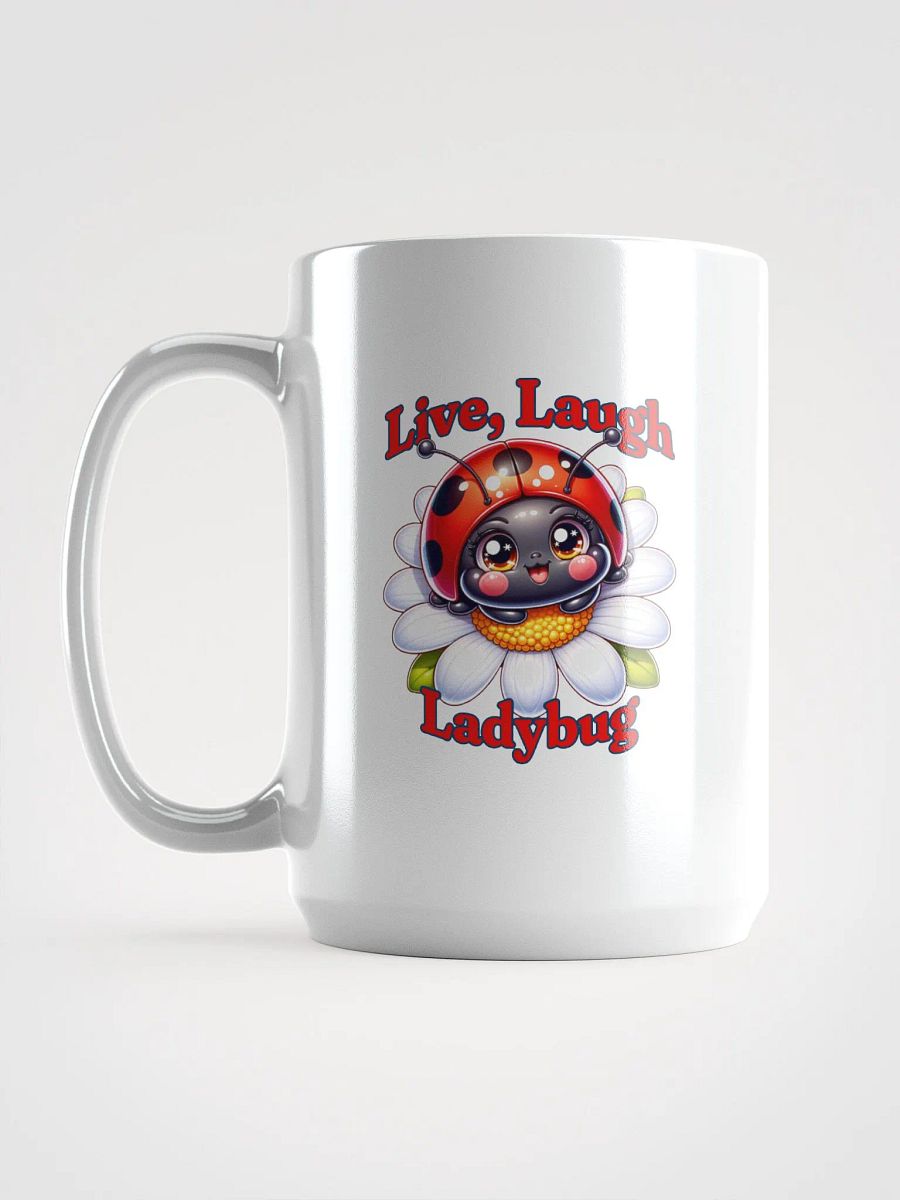 Live, Laugh Ladybug - White Glossy Mug 15 oz product image (2)