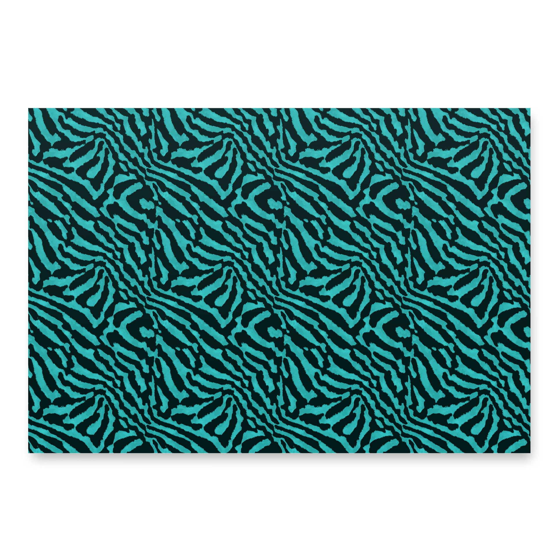 Teal Zebra Paper Sheets product image (1)