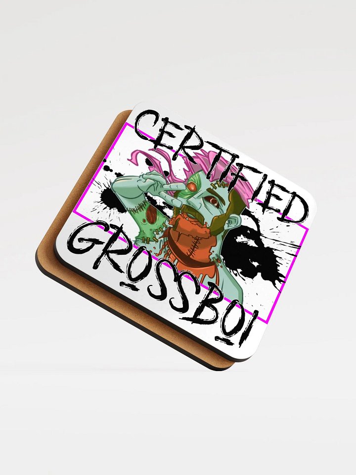 Certified Grossboi Glossy Cork Coaster product image (1)
