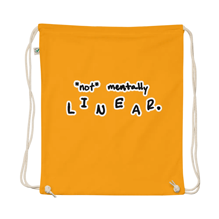 *not* mentally linear (bubble design) cotton drawstring bag product image (1)