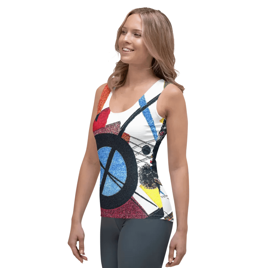 Abstract Lithographic Pattern Design Tank Top - V1 product image (3)