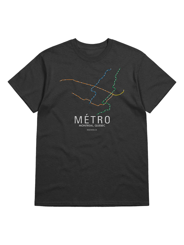 The Rail Fans Canada Map T-Shirt - Métro product image (1)