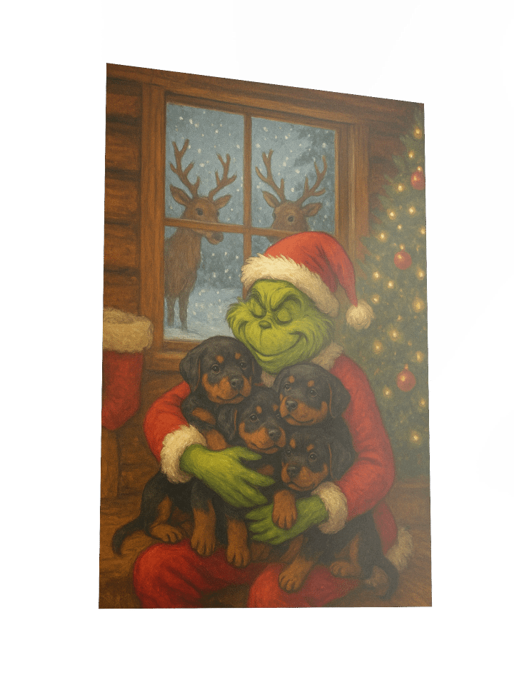 Grinch & Rottweiler puppies Poster product image (4)