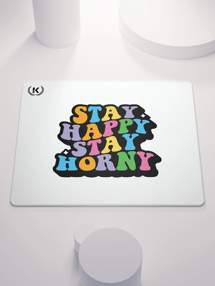 Stay Happy Gaming mouse pad product image (1)