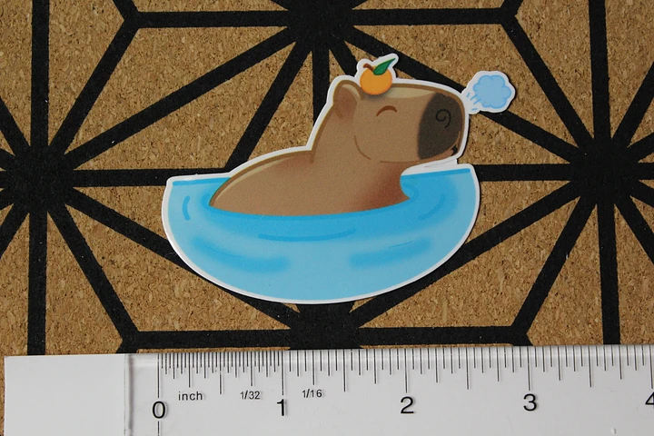 Cozy capybara sticker product image (1)