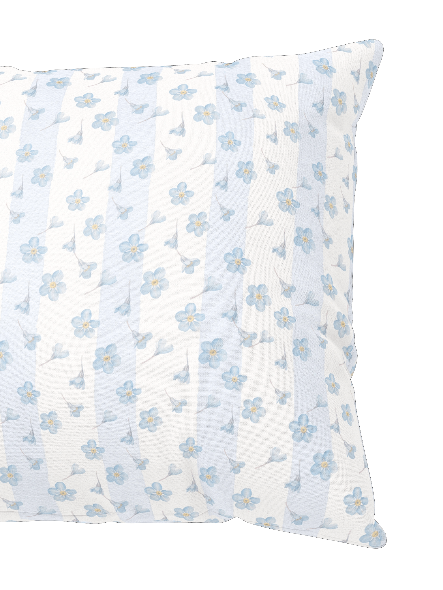 Forget-Me-Not Heirloom Pillow Floral Stripes Pattern product image (3)