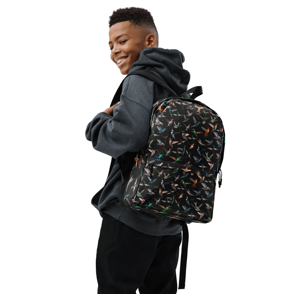 Vibrant Hummingbird Flight Backpack for birders moms dads friends product image (7)