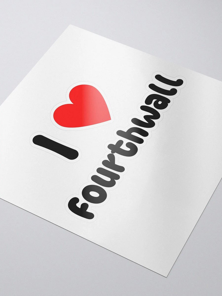 I Love Fourthwall Sticker product image (3)