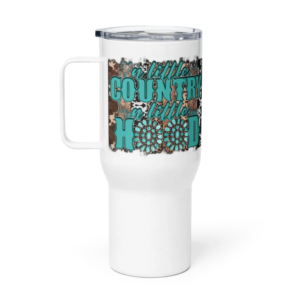 A Little Country, A Little Hood - Travel Mug w/ Handle product image (1)