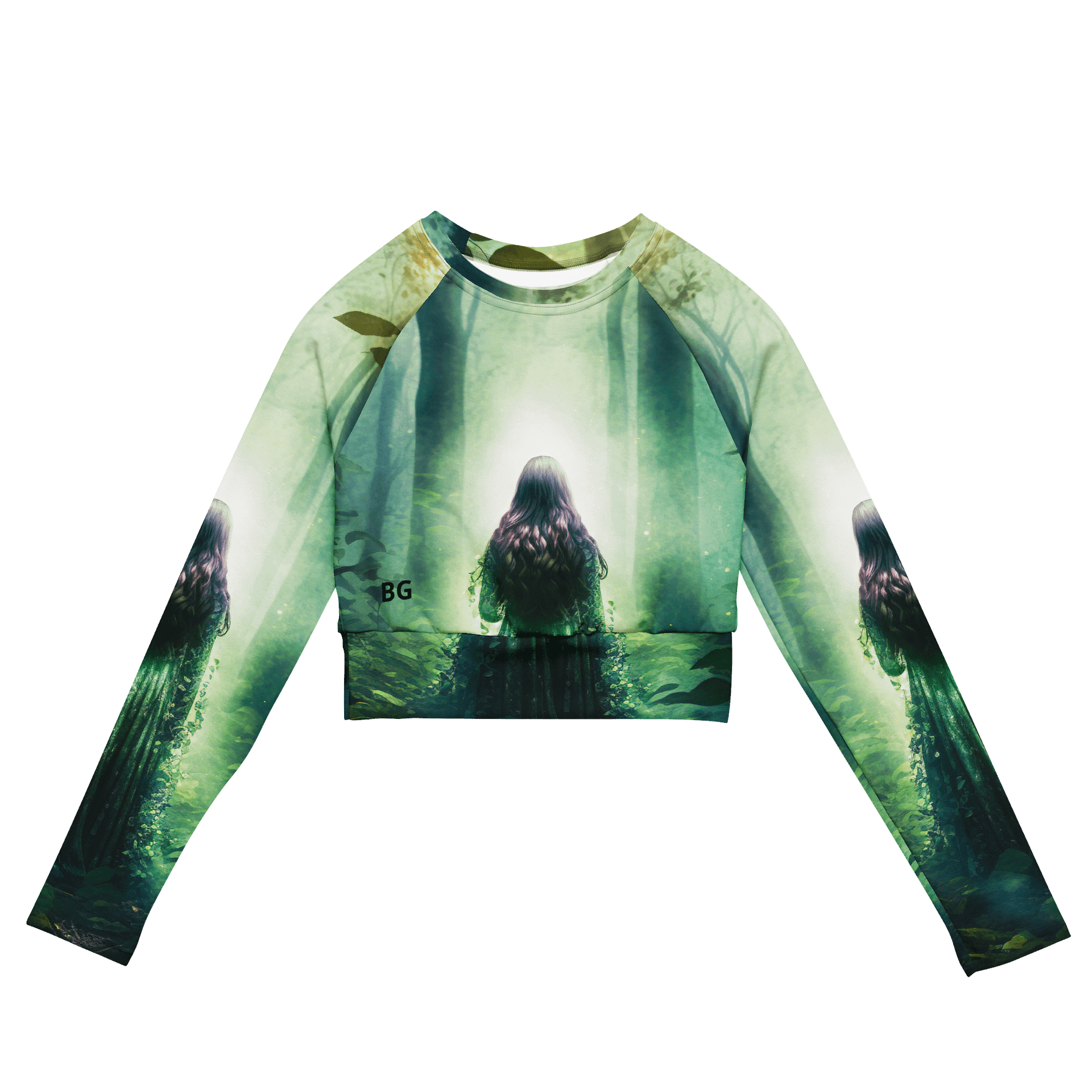 'Elven Stories - Angela Eco All-Over Print Crop Top product image (2)