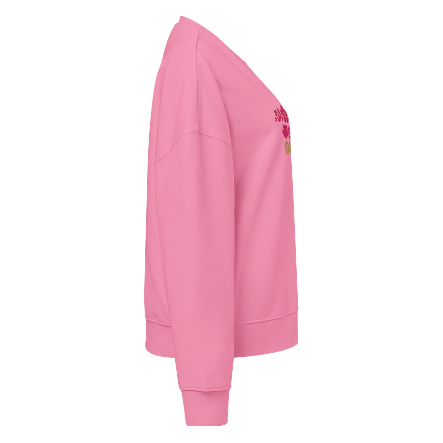 Floral Harmony Women's Organic Crew Neck Sweatshirt product image (10)