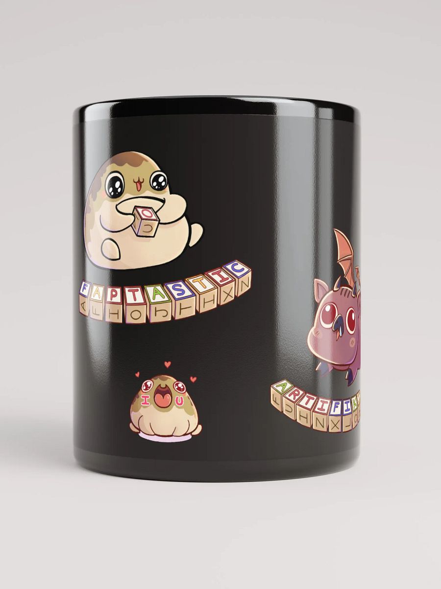 Mr Wawa & Tutzi Black Glossy Mug product image (10)
