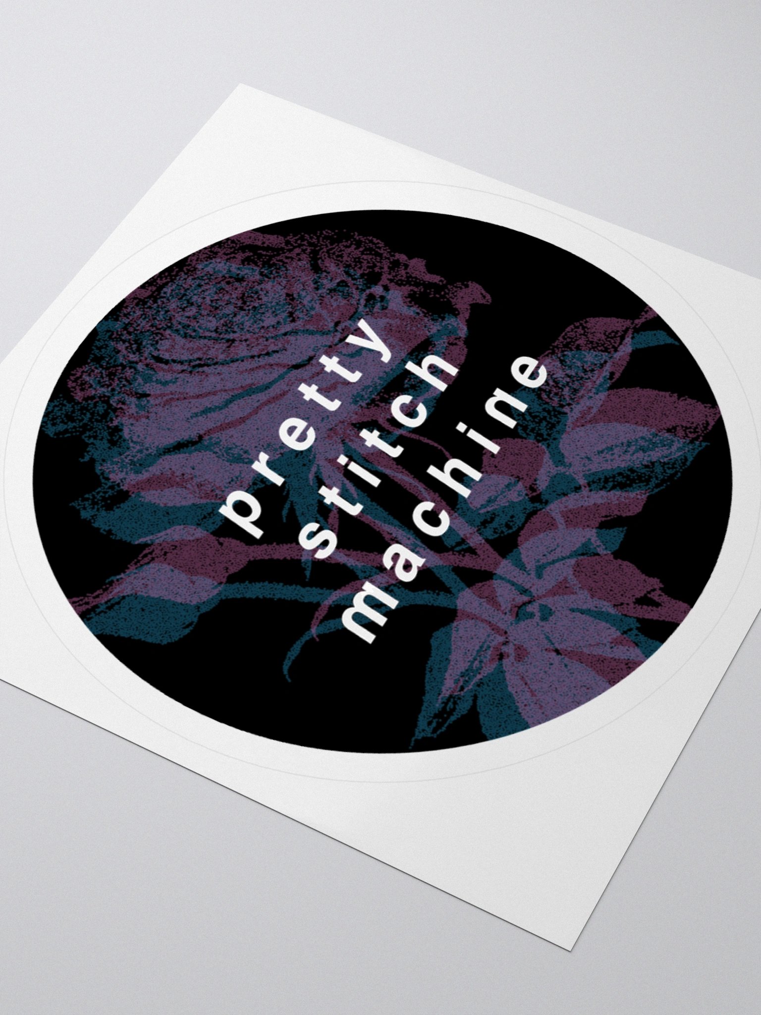 prettystitchmachine Round Logo Sticker product image (9)