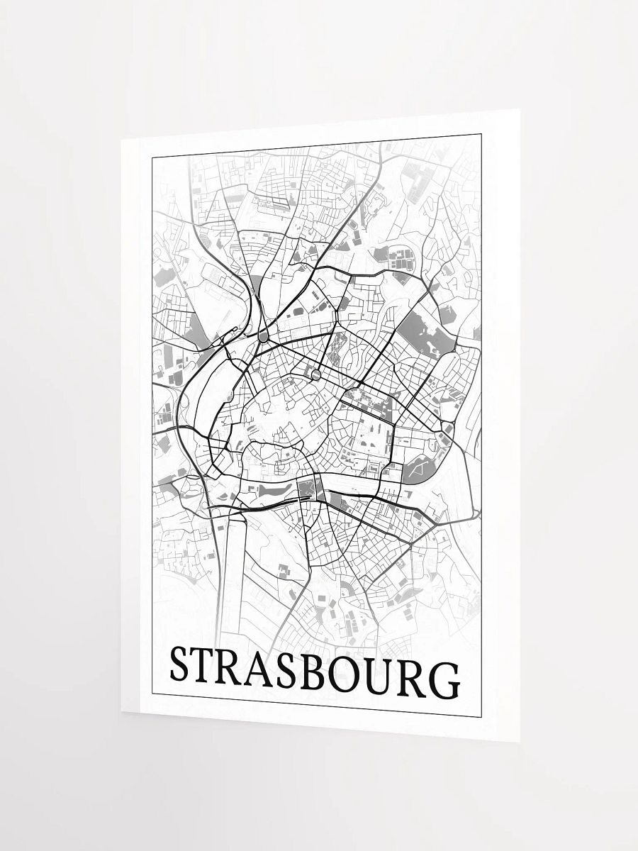 Strasbourg, France, city map print product image (8)
