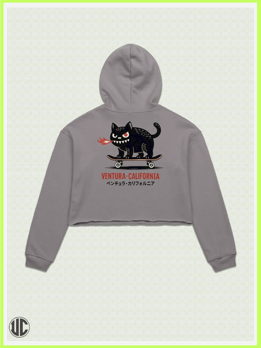 UnkoCon – Ventura CA Skater Crop Hoodie product image (2)
