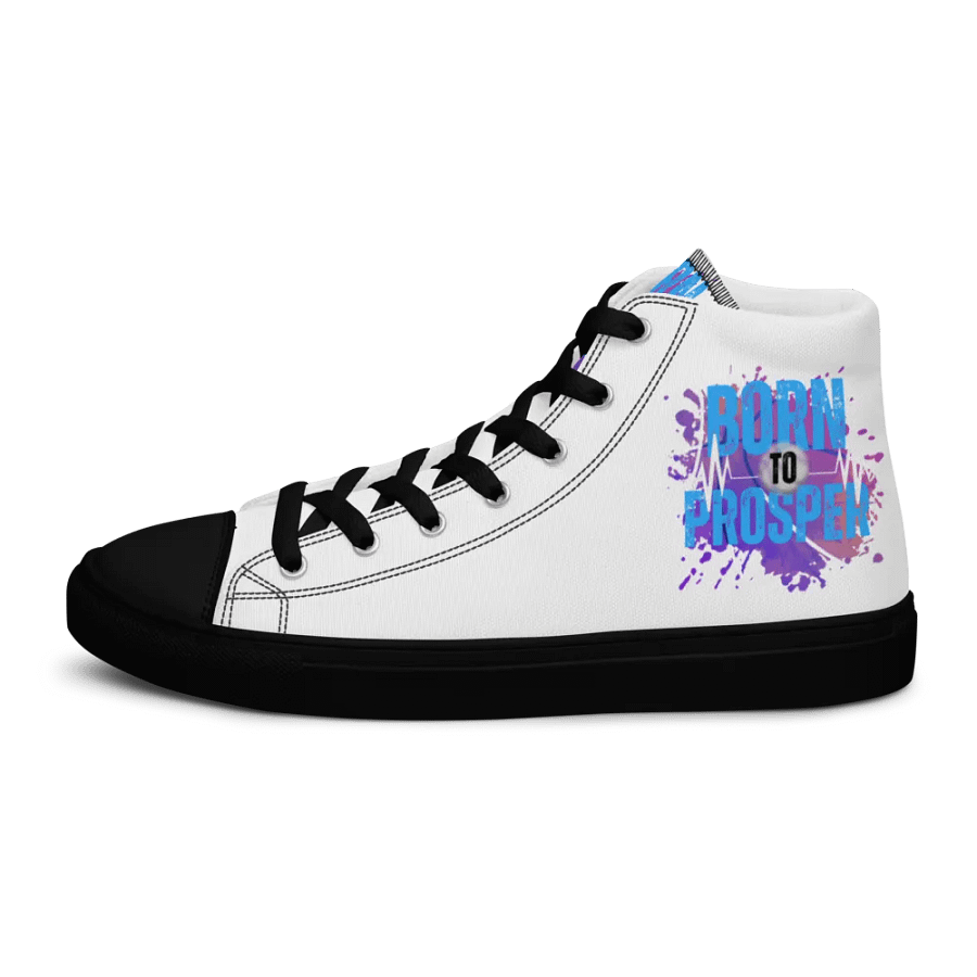 Retro Born to Prosper Splash High Tops product image (9)