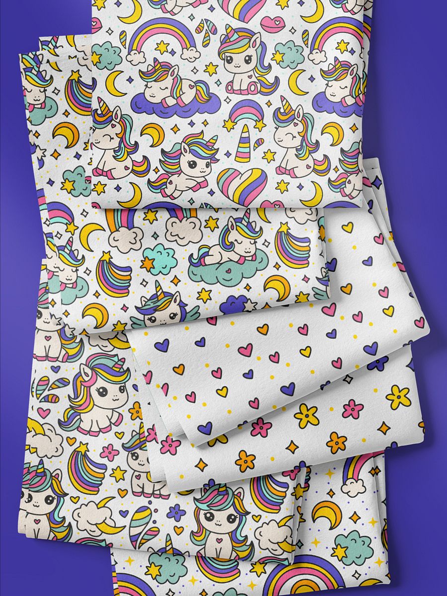 Cute Unicorn Seamless Patterns product image (5)